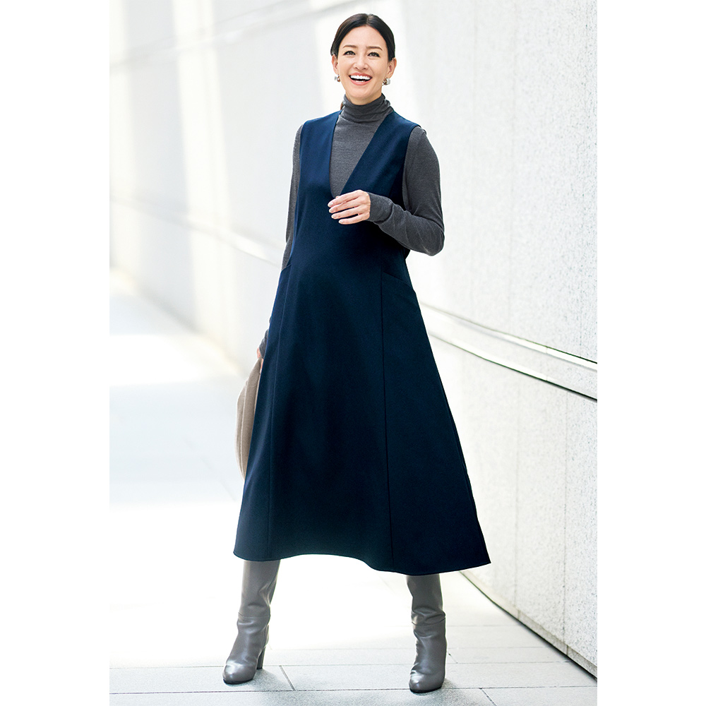 ポケットデザイン はっ水 ジャンパースカート 通販 - ディノス