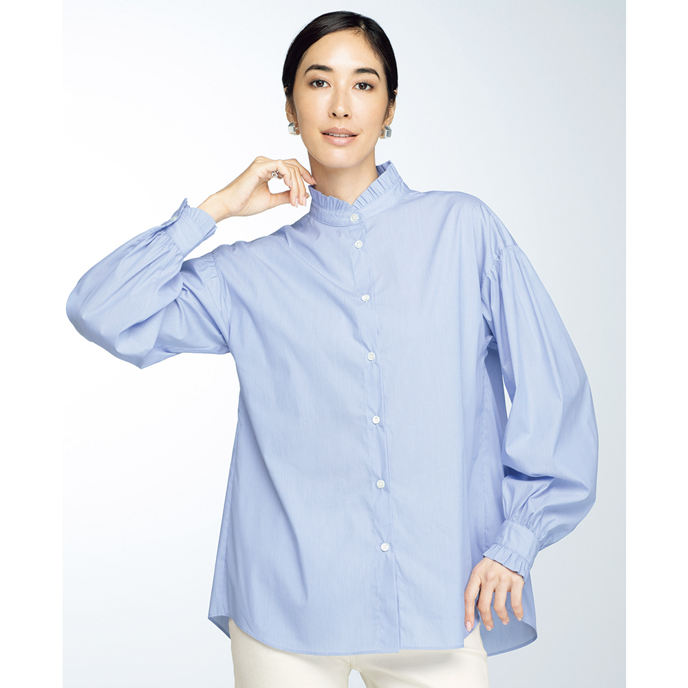 ソメロス社 フリル付き ブラウス ブラウス シャツ 143101