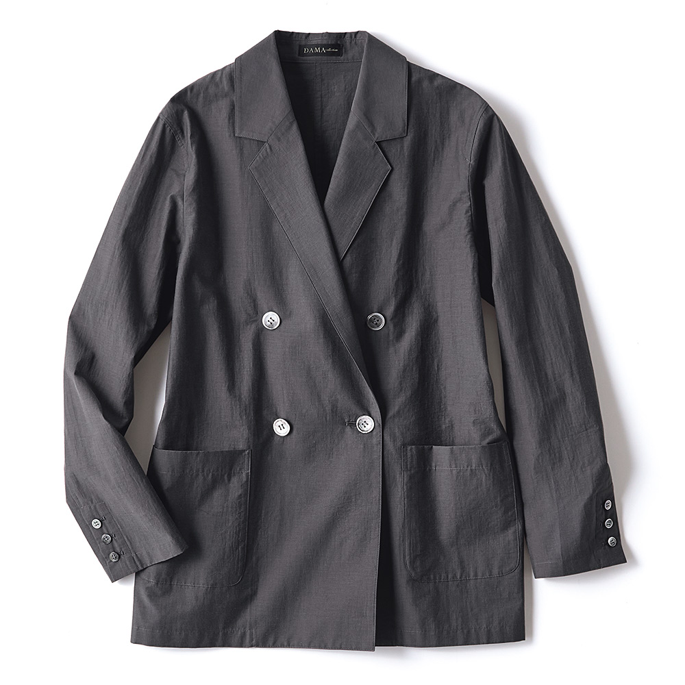 イタリア素材 ブライトワッシャー ライトジャケット テーラードジャケット ジャケット 164201