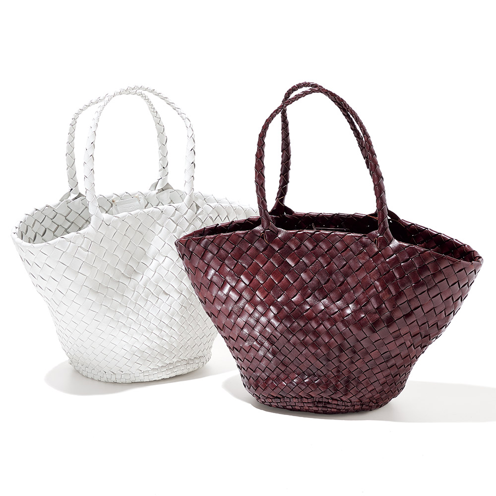 dragon/ドラゴン テーパード レザー メッシュ トートバッグ かごバッグ メッシュバッグ バッグ 162102