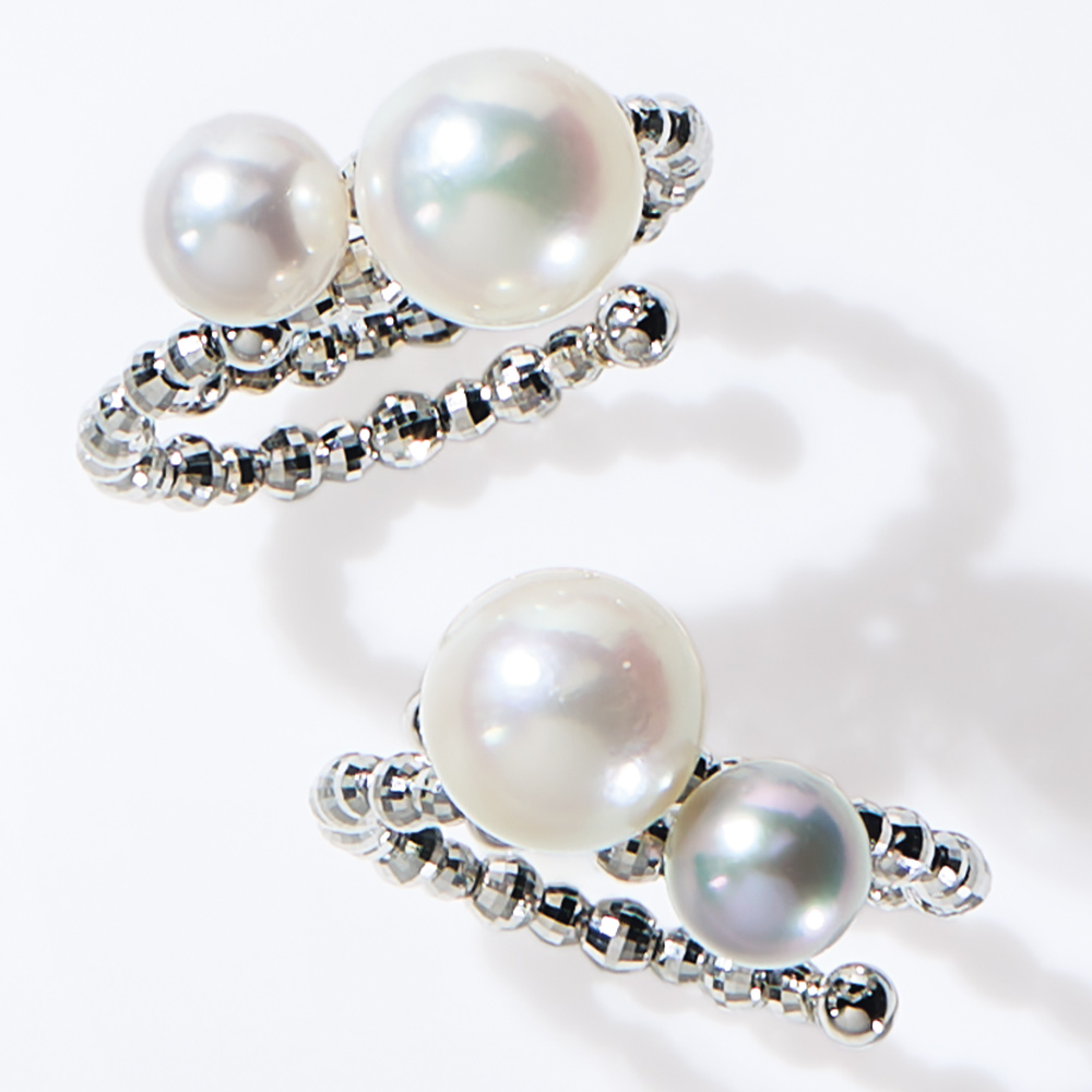 Pt アコヤパール フリー リング 真珠 パール ジュエリー アクセサリー 163612