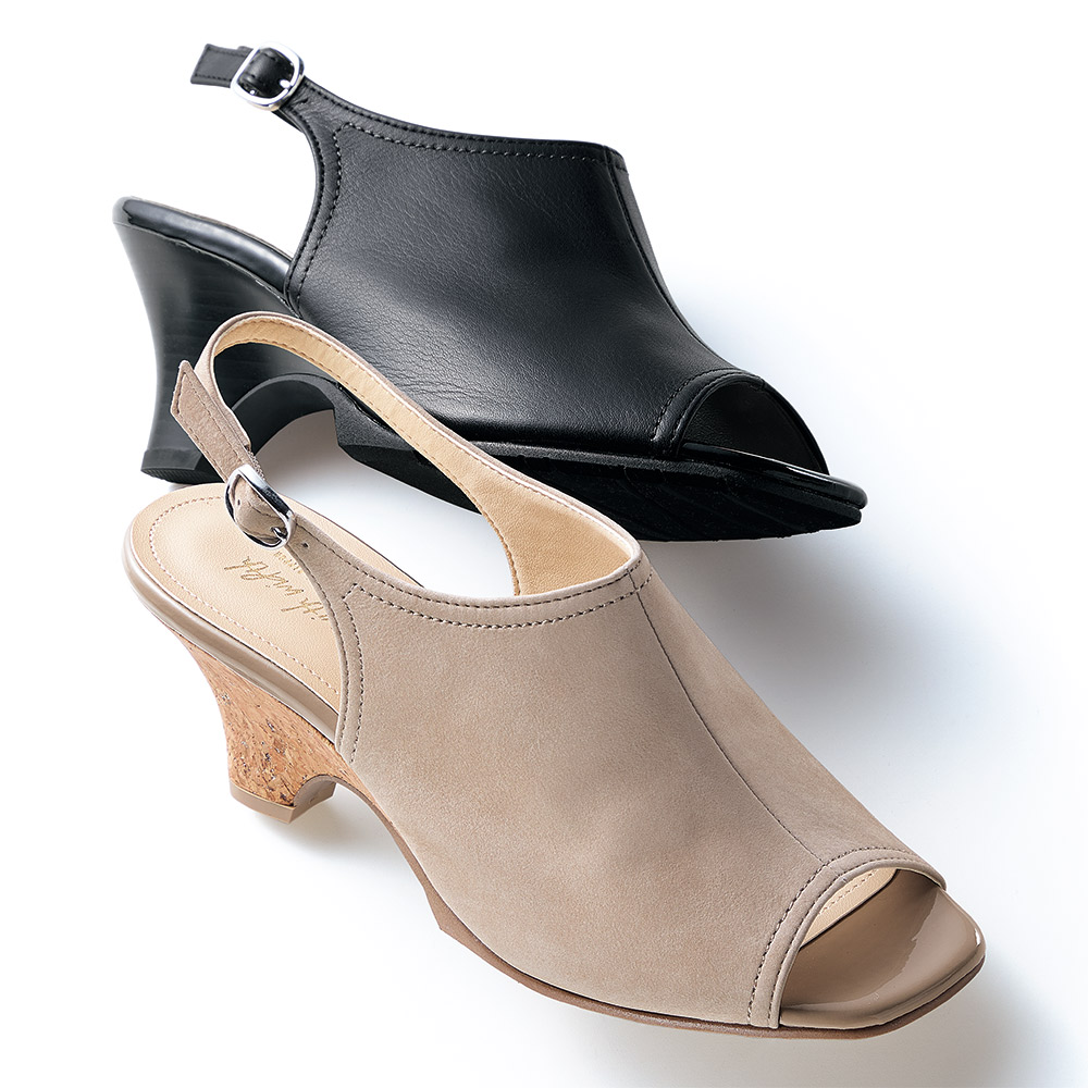 with width/ウィズウィズ バックストラップ サンダル サンダル パンプス 163702