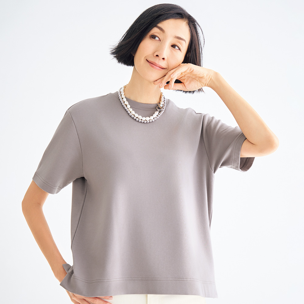 スビン綿 ミニ裏毛 プルオーバー プルオーバー シャツ ブラウス 164601