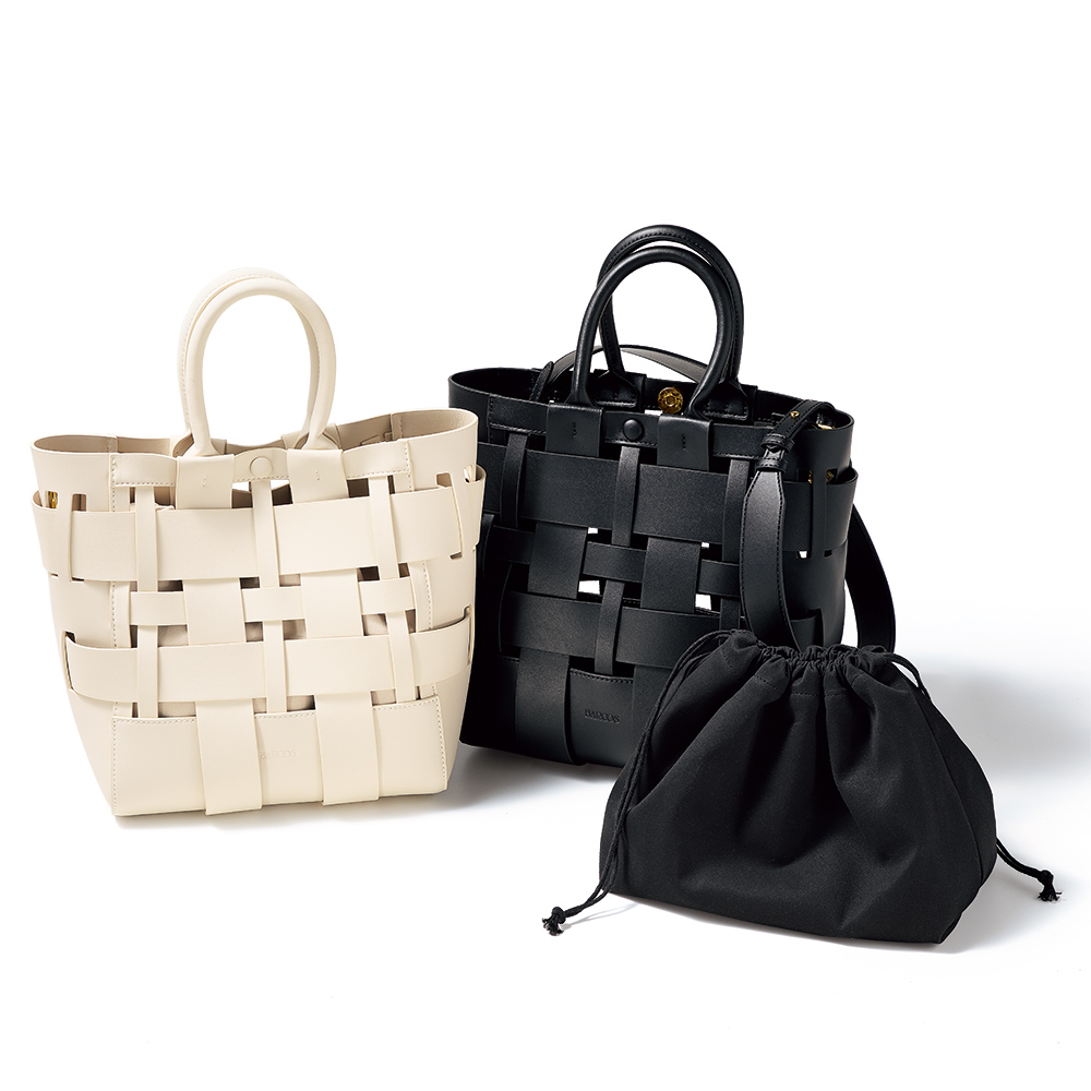 BARCOS/バルコス 巾着付き ワイドメッシュ バッグ かごバッグ メッシュバッグ バッグ 166702