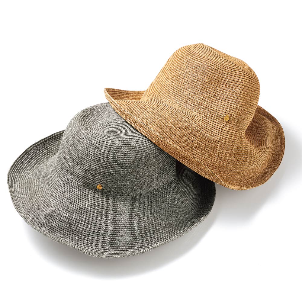 Les Belles Modes/ベル・モード 洗えるペーパー つば広ハット ニット帽 キャスケット 166704