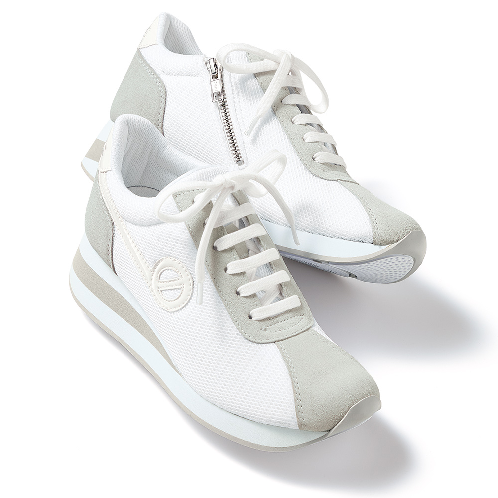 NO NAME/ノーネーム サイドジップ 厚底スニーカー スニーカー ヒールスニーカー コンフォートシューズ 166708