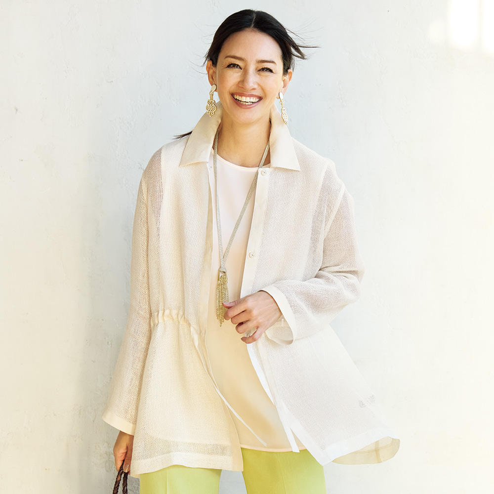 からみ織り リネン ジャケット ジャケット 167301