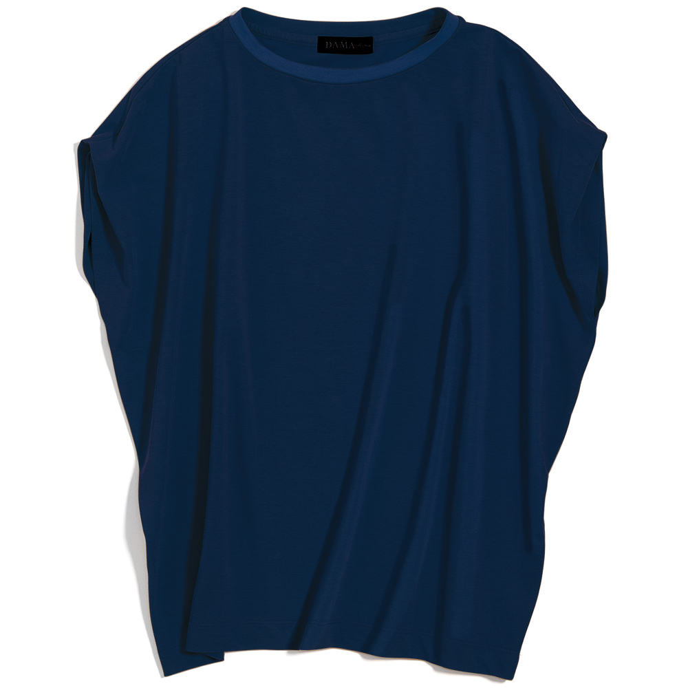 フレスカ クロスジャージー タック入り Tシャツ プルオーバー シャツ ブラウス 188102