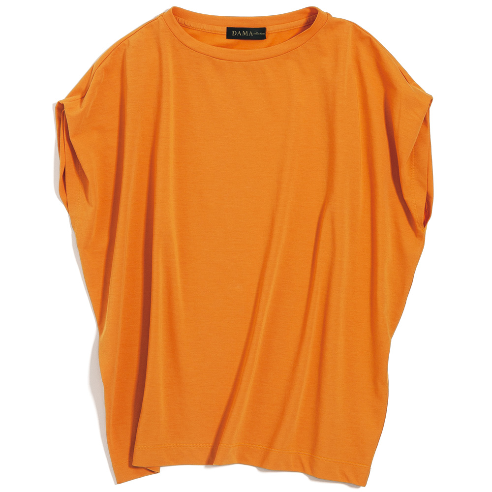 フレスカ クロスジャージー タック入り Tシャツ プルオーバー シャツ ブラウス 188102