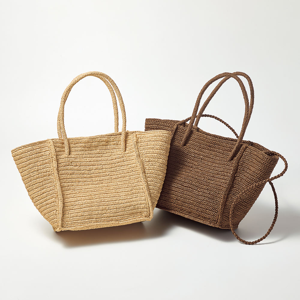 MAISON N.H PARIS/メゾンN.Hパリ ラフィア 2WAY トートバッグ 通販