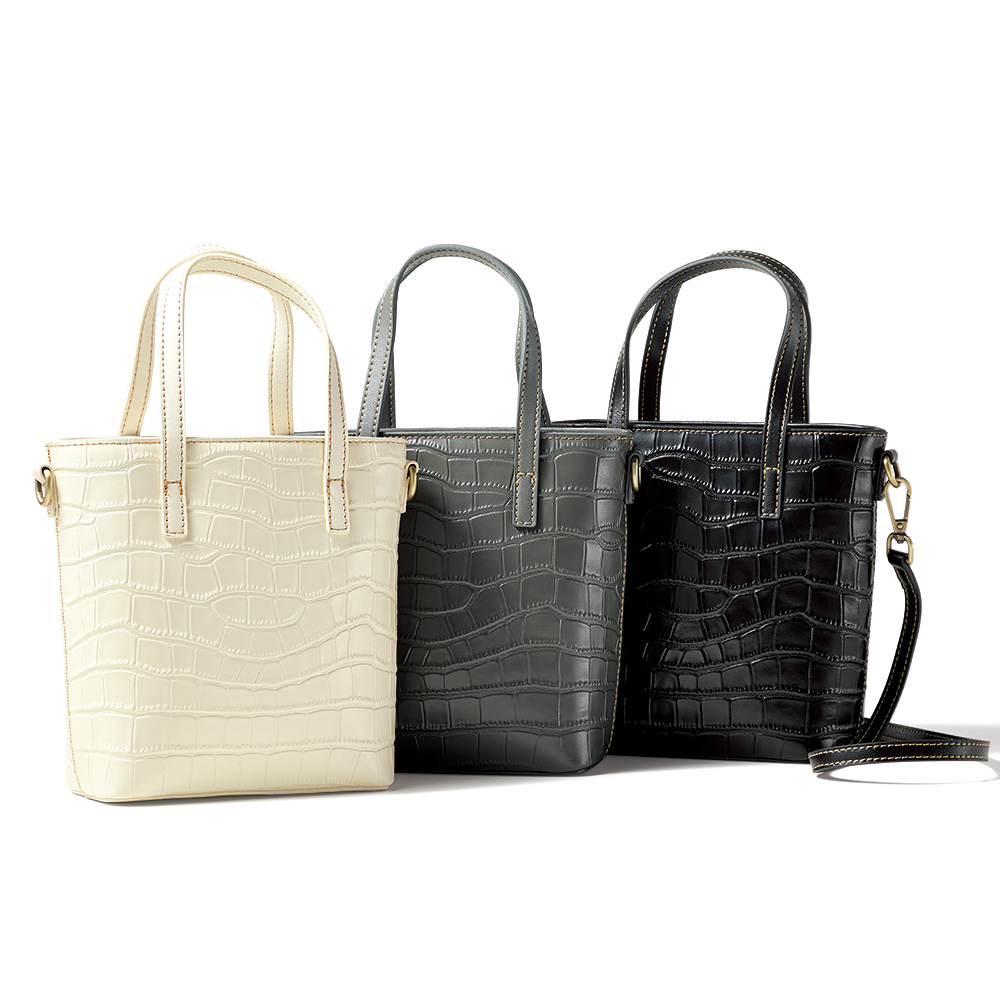 ダンスレンテ ショルダーバッグ ハンドバッグ 2way クロコ型押し レザー 黒 BALENCIAGA ショルダーバッグ アワーグラス レザー ブラック 2way