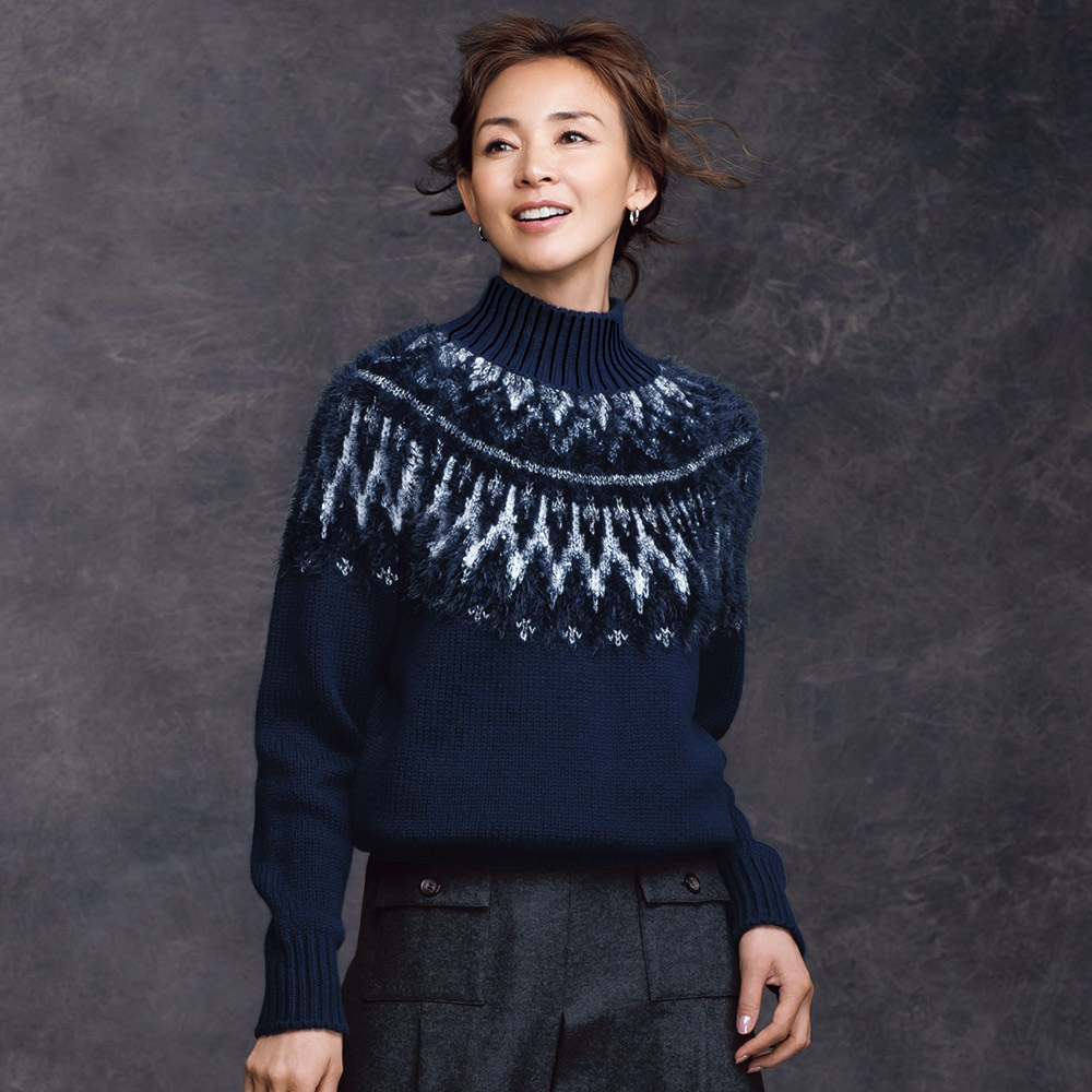 ダーマコレクション｜ダブルジップニットカーディガン　スパンコール　大きいサイズ