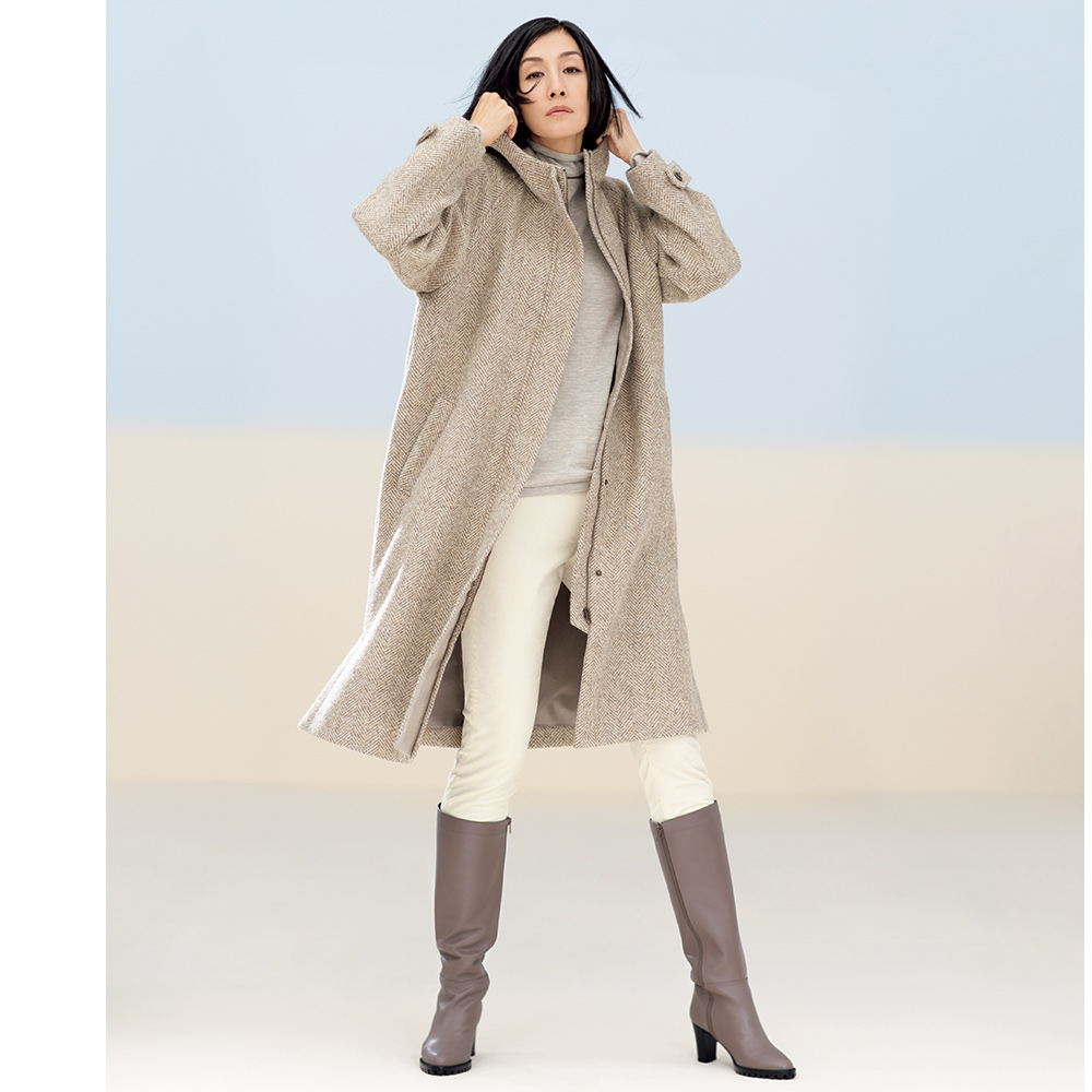 リングヂャケット Pコート サイズ48 ウール80アルパカ20