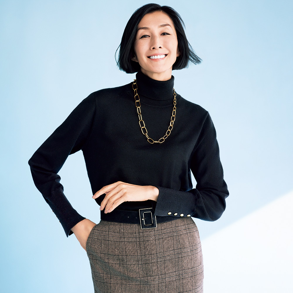 梳毛ウール ボタンデザイン タートルネック プルオーバー ニットセーター ニット セーター 127801