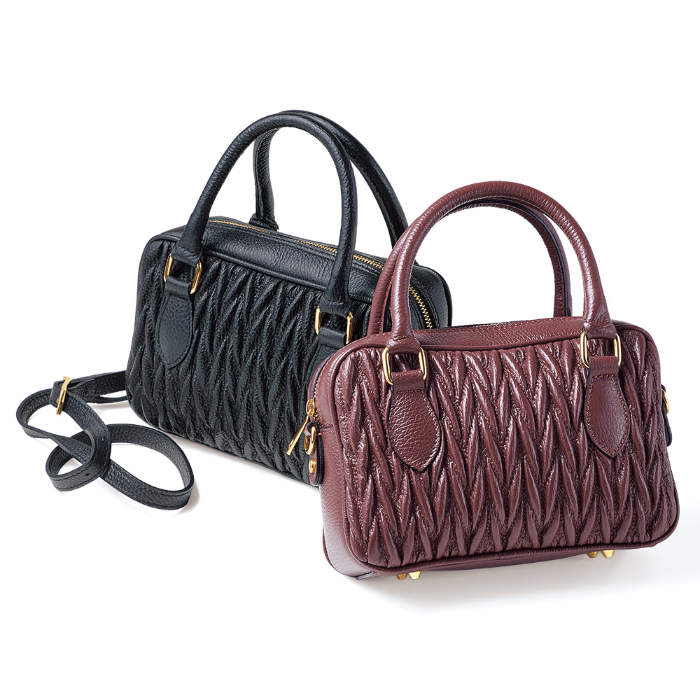 LAURA DI MAGGIO(R)/ラウラ ディ マッジオ キルトデザイン 2WAY バッグ(イタリア製) レザーバッグ 革バッグ バッグ 125207