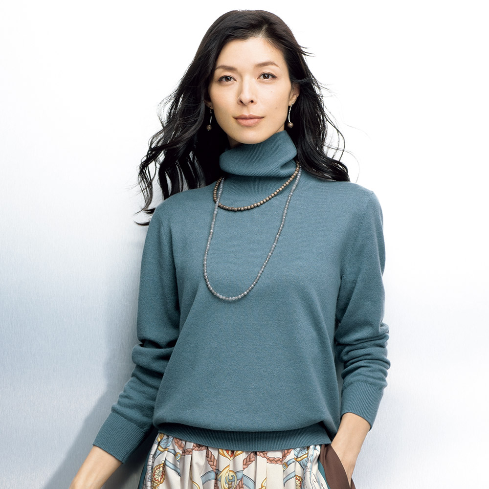 カリアッジ社 カシミヤ タートルネック プルオーバー ニットセーター ニット セーター 125601