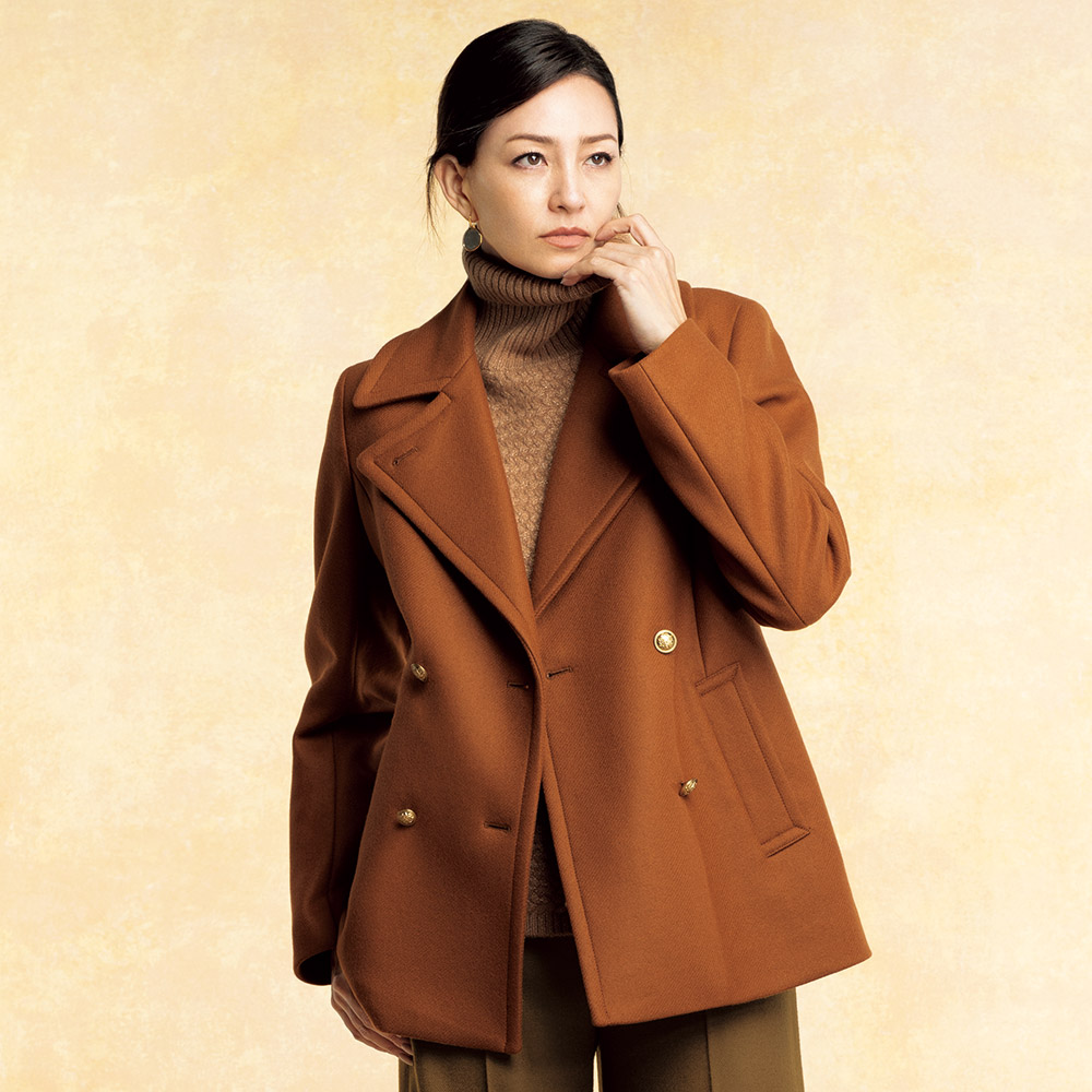 イタリア素材 二重織り Pコート 通販 - ディノス