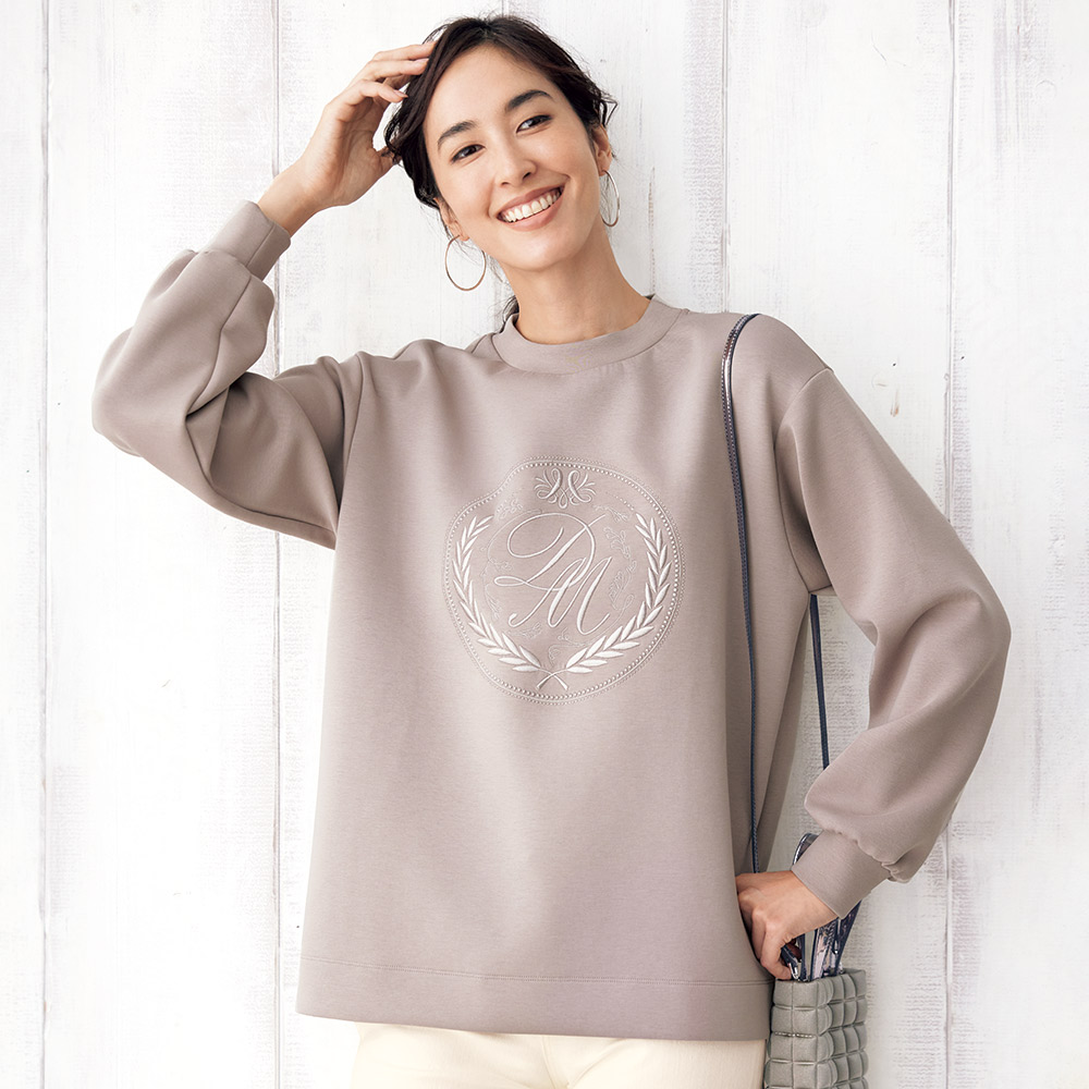 ロゴ刺しゅう入り ダンボールジャージー プルオーバー スウェット トレーナー パーカー 127302