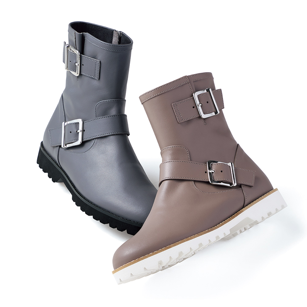 イタリアンレザー エンジニアブーツ ブーティ ショートブーツ ブーツ 128003