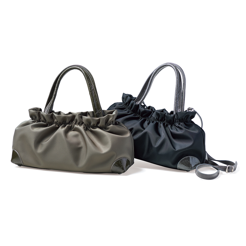 LANZETTI/ランゼッティ 素材コンビ 2WAY バッグ(イタリア製) ハンドバッグ バッグ 128004