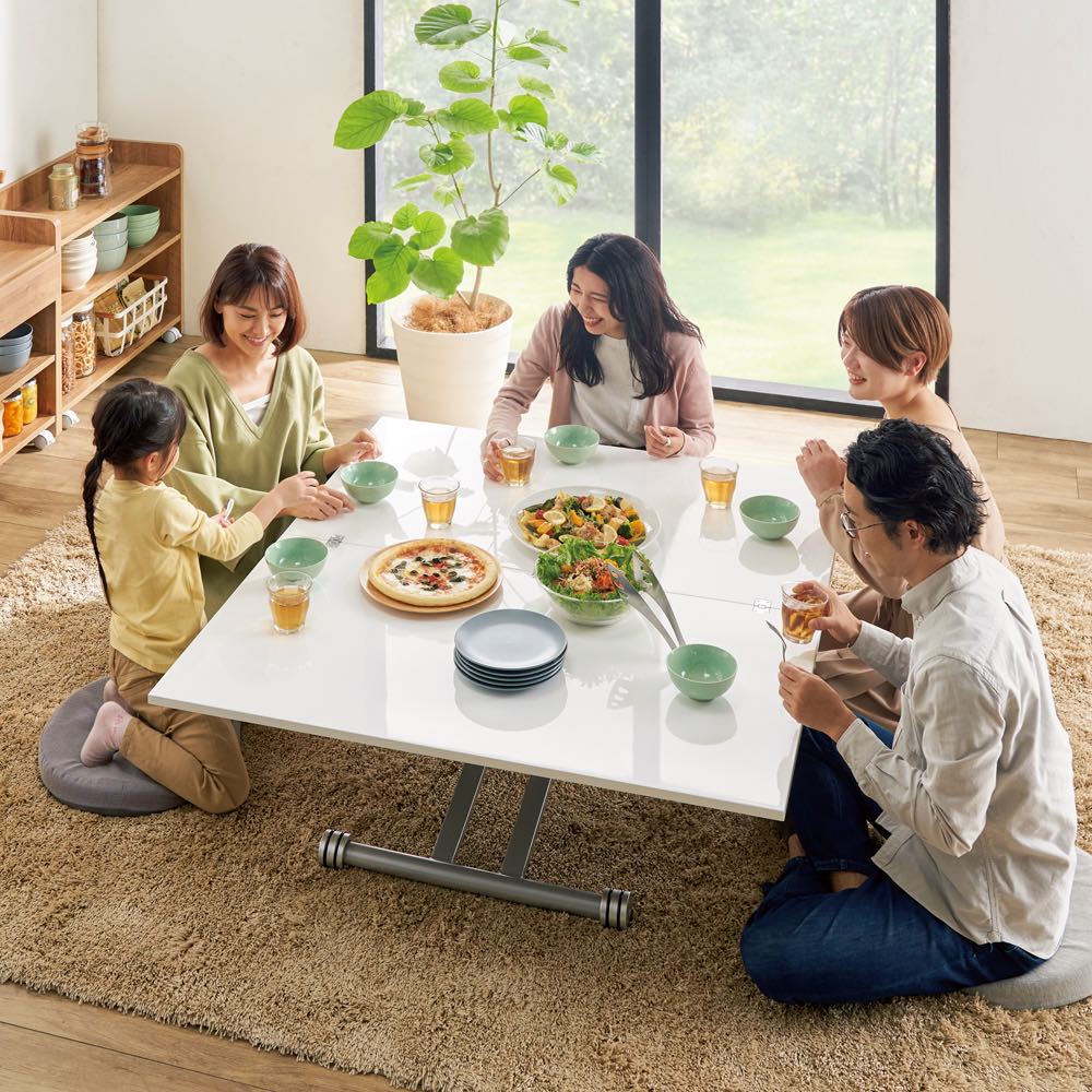 新しいスタイル コインショップ様専用【送料込】伸長・昇降テーブル ダイニングテーブル