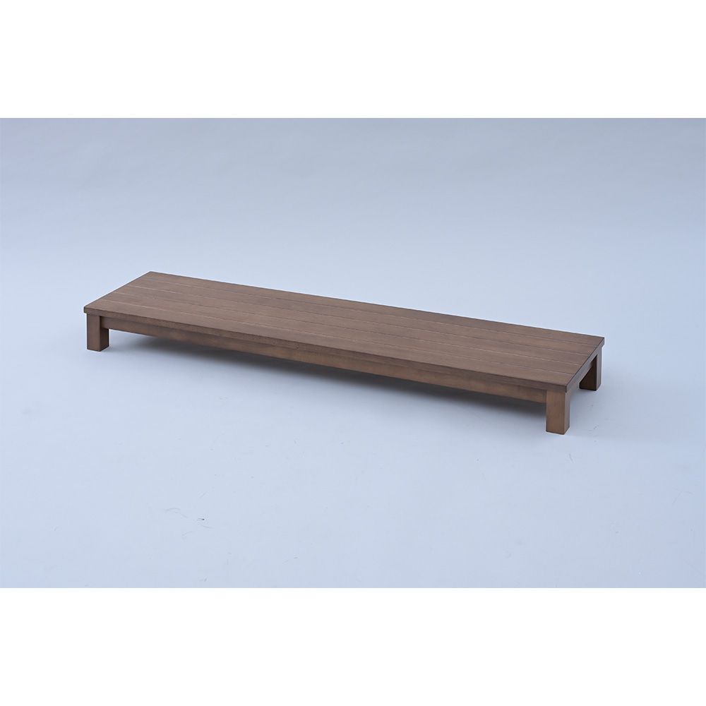≪幅120cm≫天然木玄関ふみ台(ロータイプ) ステップツール 生活雑貨 便利グッズ 959736