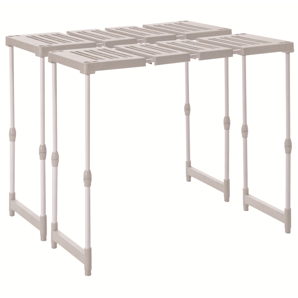 ピタッと伸縮式!押し入れラック ハイタイプ2台セット 押入れ クローゼット収納 衣類収納 959747