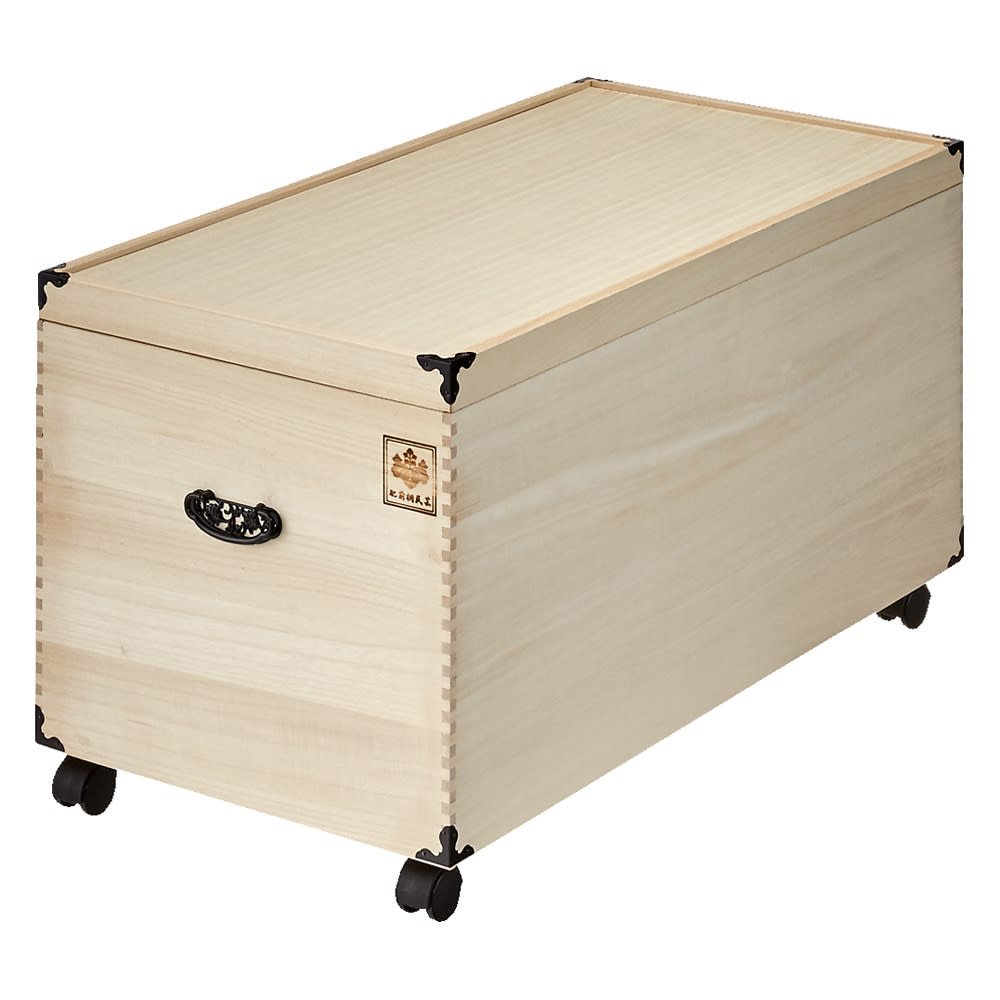 大切な衣類やひな人形をしまえる総桐収納ケース 1段・高さ45cm ひな人形 年中行事用品 季節商品 967701