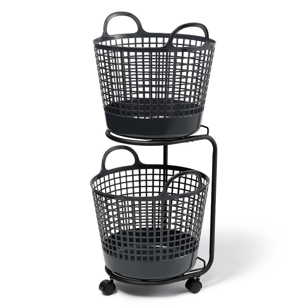 キャスター付きランドリーバスケット ランドリー 洗濯かご トイレ 洗面所 ランドリー収納 967814