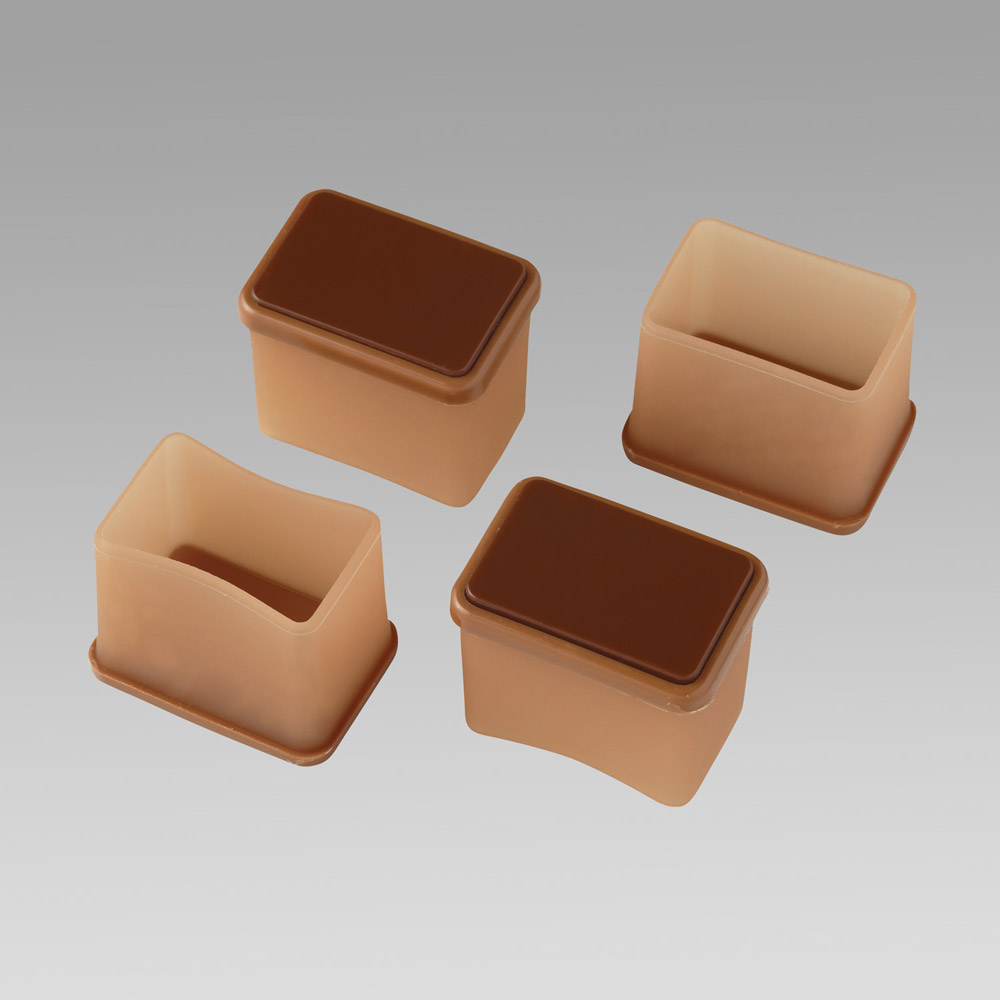 脚ピタキャップ 16個組 長方形S 日用品 便利グッズ 生活雑貨 967933