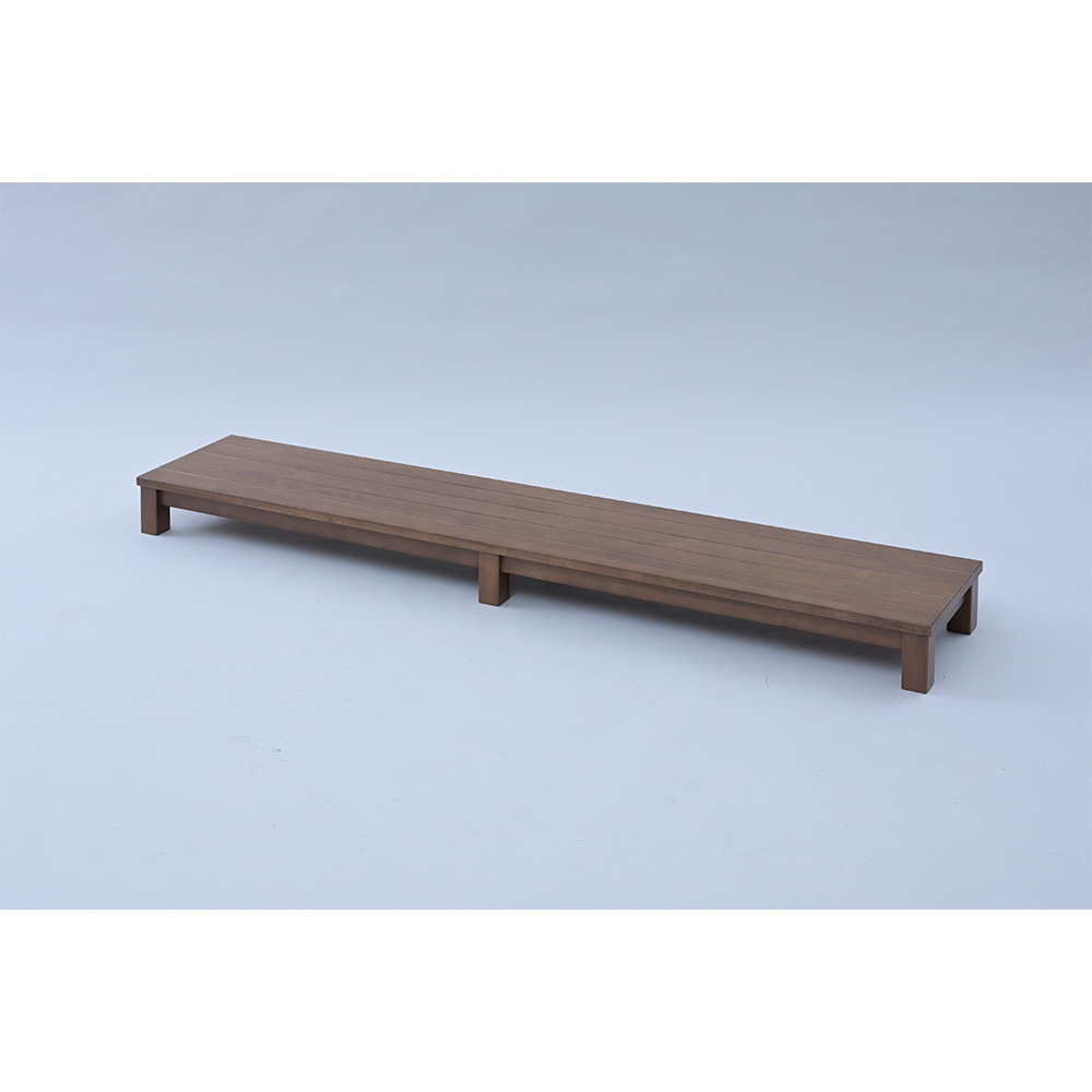 ≪幅150cm≫天然木玄関ふみ台（ロータイプ） ステップツール 生活雑貨 便利グッズ 968007