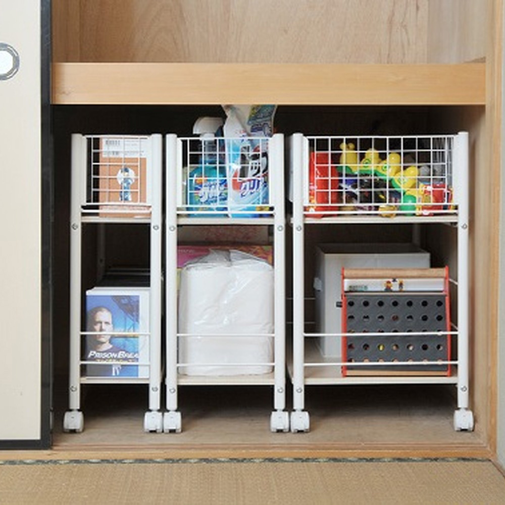 ≪幅44cm≫押し入れ収納ラックシリーズ 押入れ クローゼット収納 衣類収納 967922