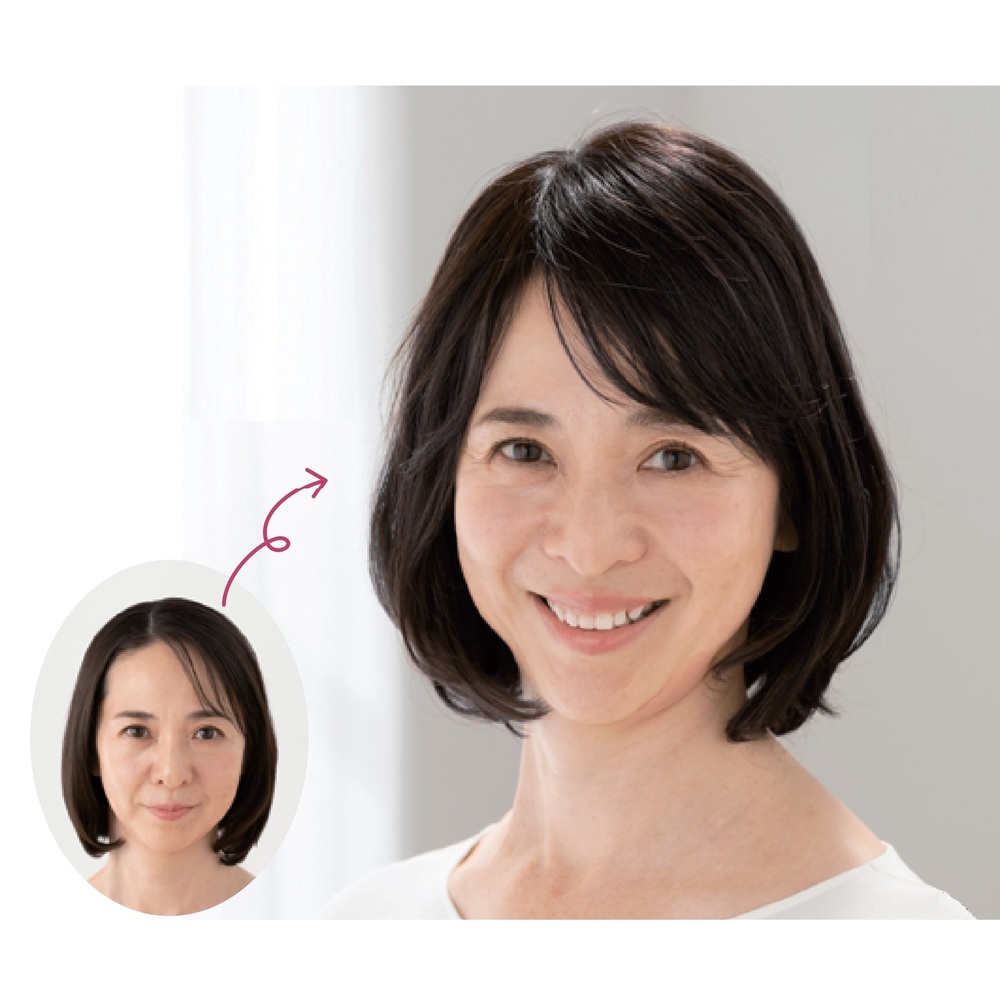 ウィッグ ユキ フルウィッグ 人毛30% ブラウン系