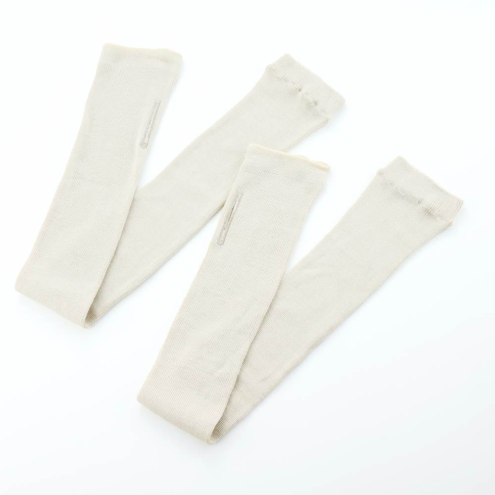 アームカバー UVカットシルクシリーズ シルク100％ UV ロングアームカバー M40204