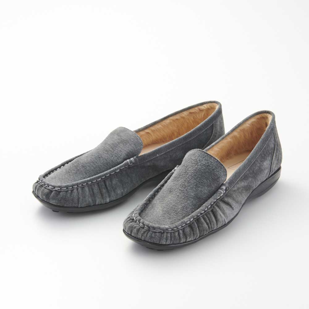 AQUALEATHER（R）/アクアレザー ふわふわボアモカシン コンフォートパンプス シューズ スニーカー コンフォートシューズ M70901