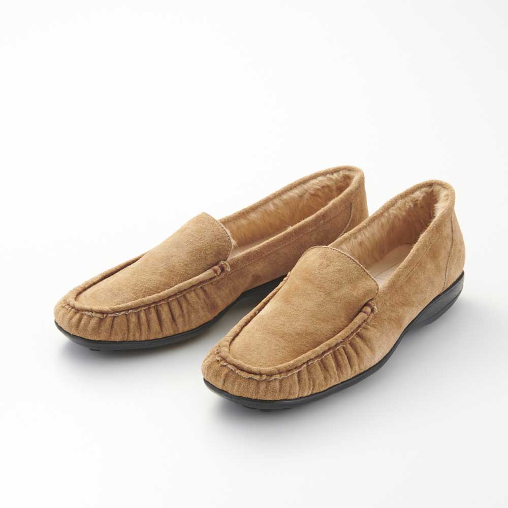 AQUALEATHER(R)/アクアレザー ふわふわボアモカシン コンフォートパンプス シューズ スニーカー コンフォートシューズ M70901