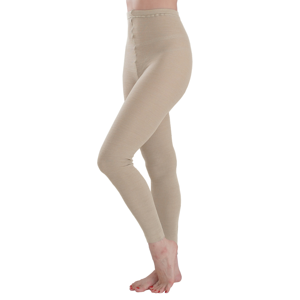 シルク 裏起毛 10分丈レギンス(日本製) 機能性ウェア インナー 雑貨 M71105