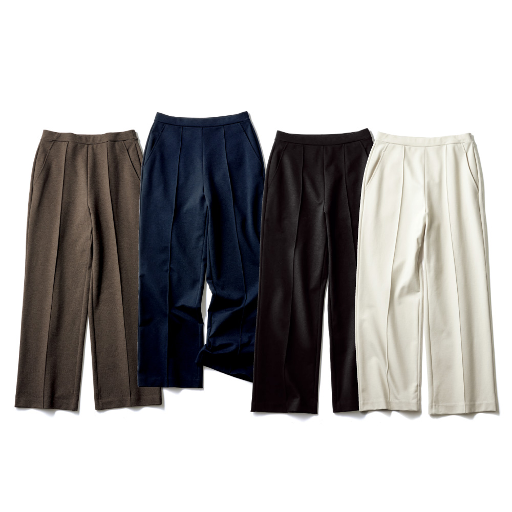 ARIKI ミヤビピンタック ワイドストレートパンツ 機能性ウェア インナー 雑貨 M73703