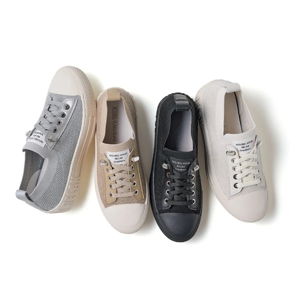 ヌーベルヴォーグ リラックス 厚底ニットスリッポン コンフォートパンプス シューズ スニーカー コンフォートシューズ M70510