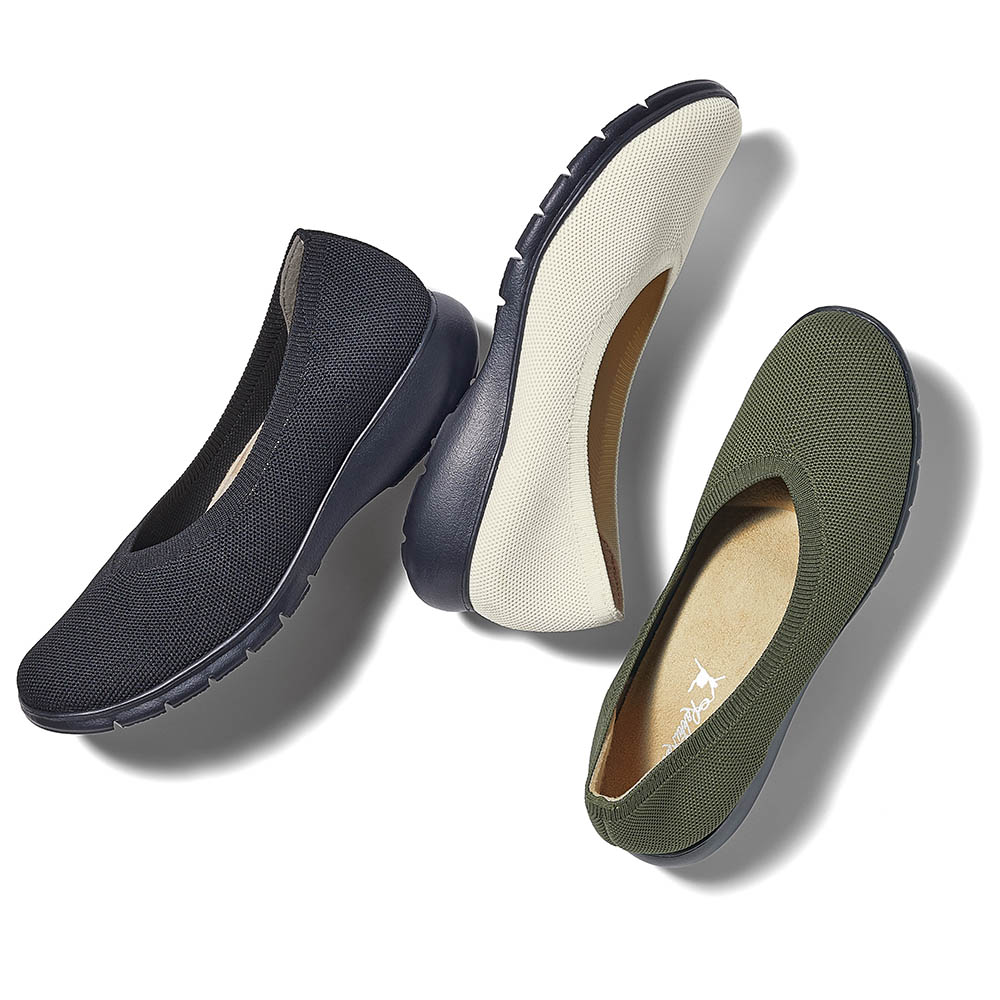 RakkuRakku/ラックラック 洗えるニットパンプス コンフォートパンプス シューズ スニーカー コンフォートシューズ M70802