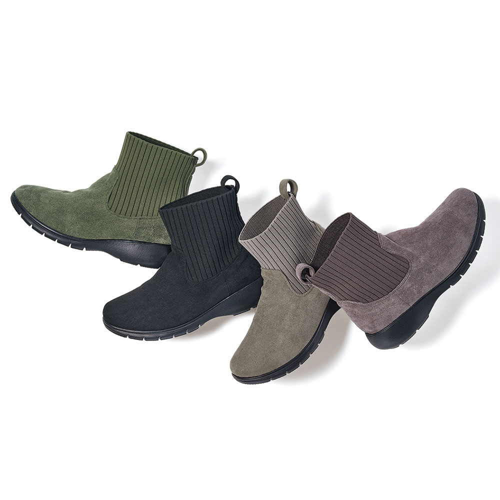 RakkuRakku/ラックラック 洗えるストレッチニットはっ水ブーツ レインブーツ レインシューズ 傘 レイングッズ M709N1