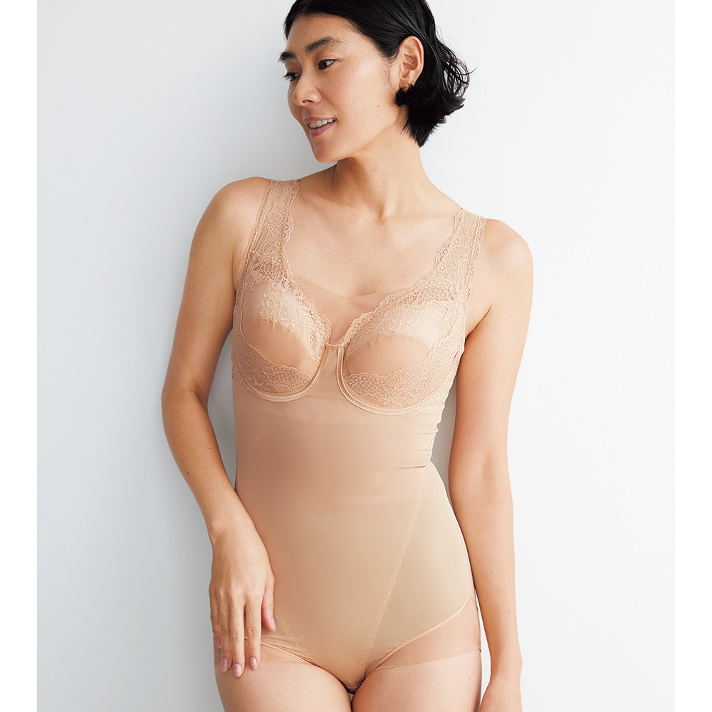 タムラ モアスライド 多機能シリーズ ボディスーツ 補整ブラジャー ブラキャミ ボディスーツ 補整下着 シェイプインナー M72703