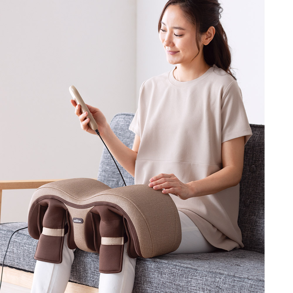 膝・脚マッサージャー ヒザラク ダブルの口コミ - ディノス