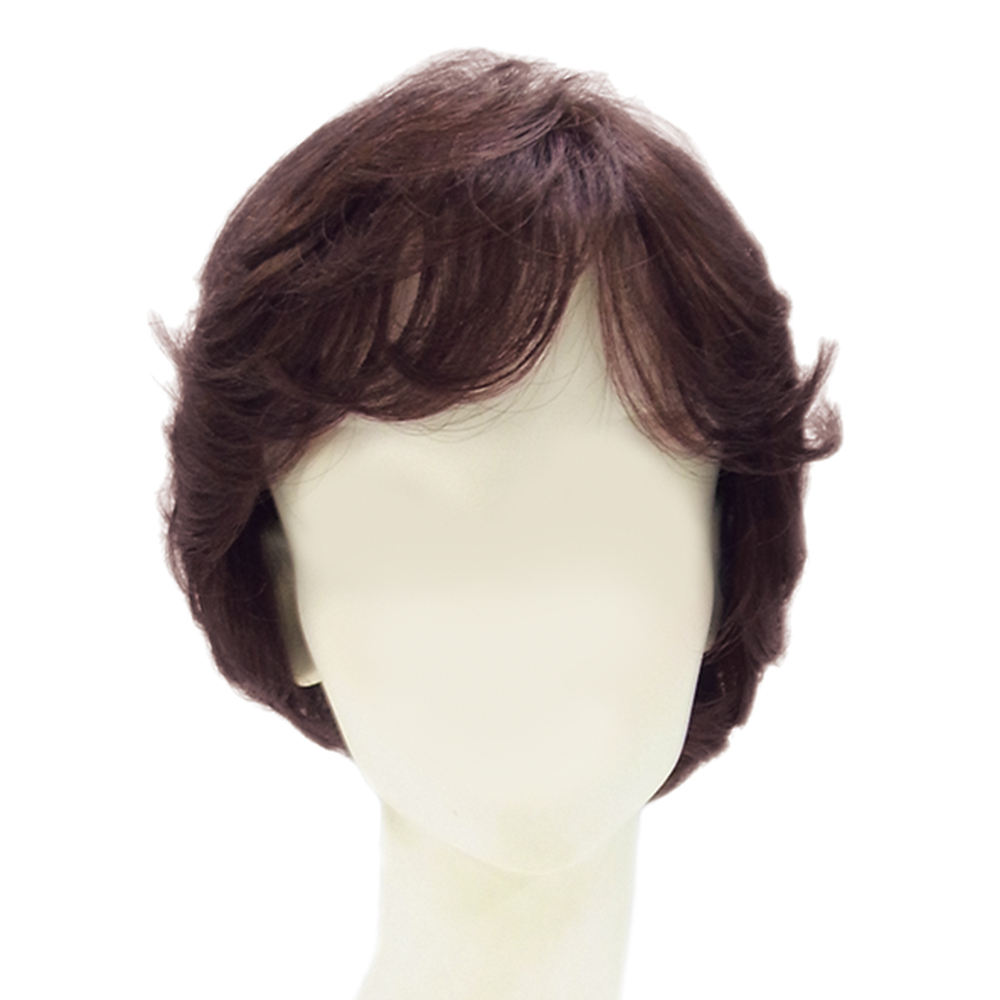 人毛100%フルウィッグ ナチュラルショート ウィッグ ヘアケア M84904