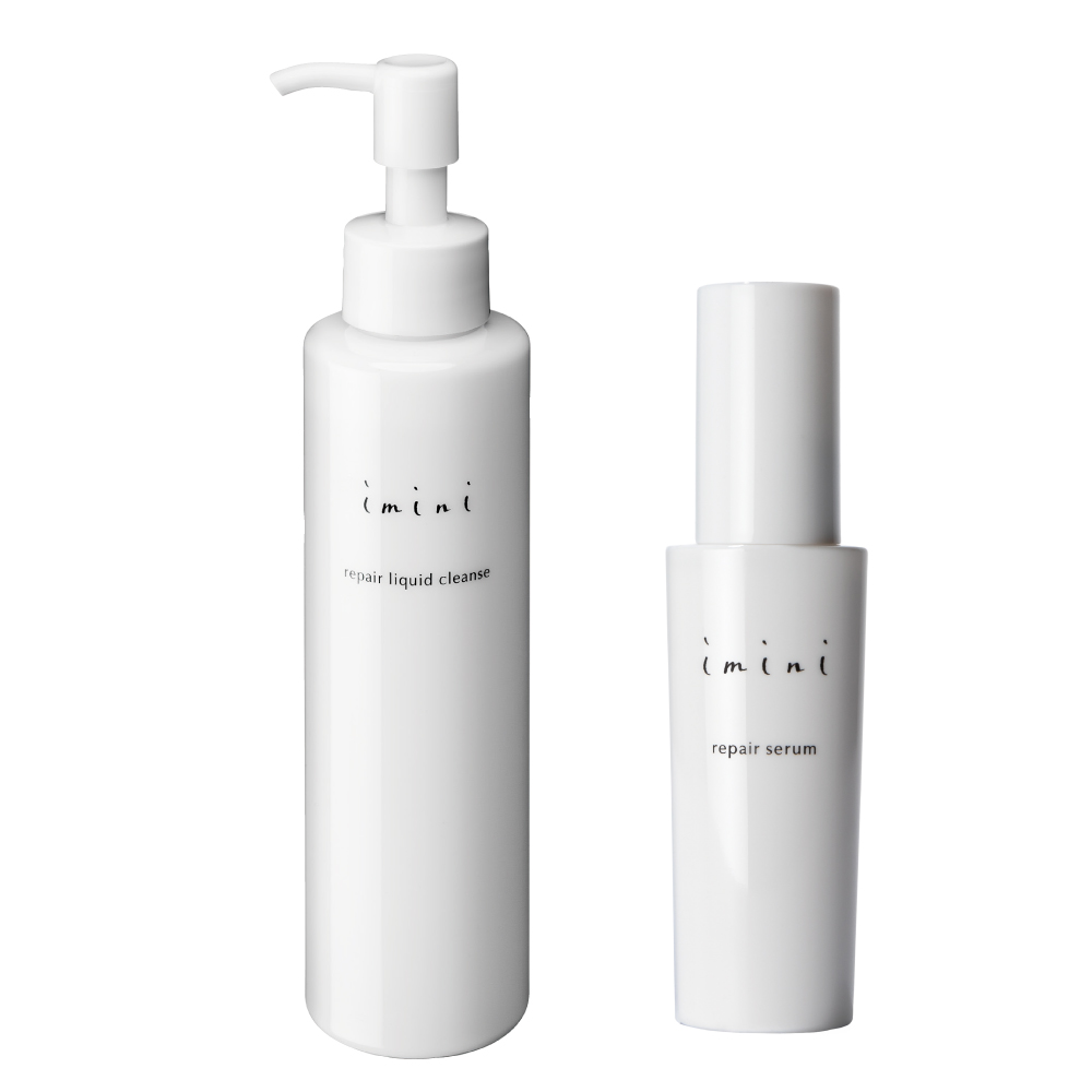 iminiシリーズ お得なセット(リペアセラム 50ml+リペアリキッドクレンズ 145ml) スキンケア 基礎化粧品 ME3108