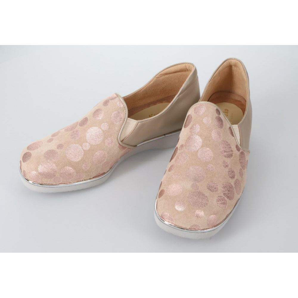 ミスキョウコ 4Eバブルドットスリッポン コンフォートパンプス シューズ スニーカー コンフォートシューズ M79204