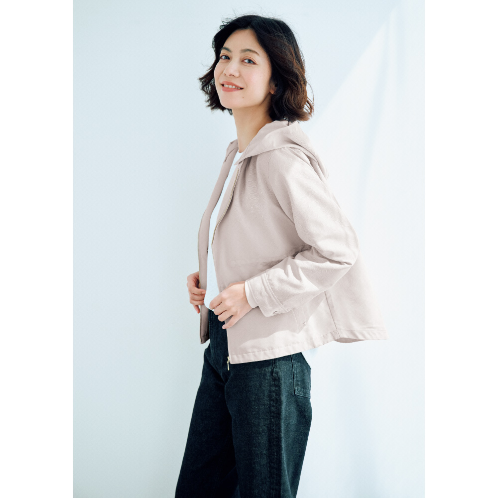 防花粉＆はっ水加工ショートブルゾン レインコート 傘 レイングッズ M79003