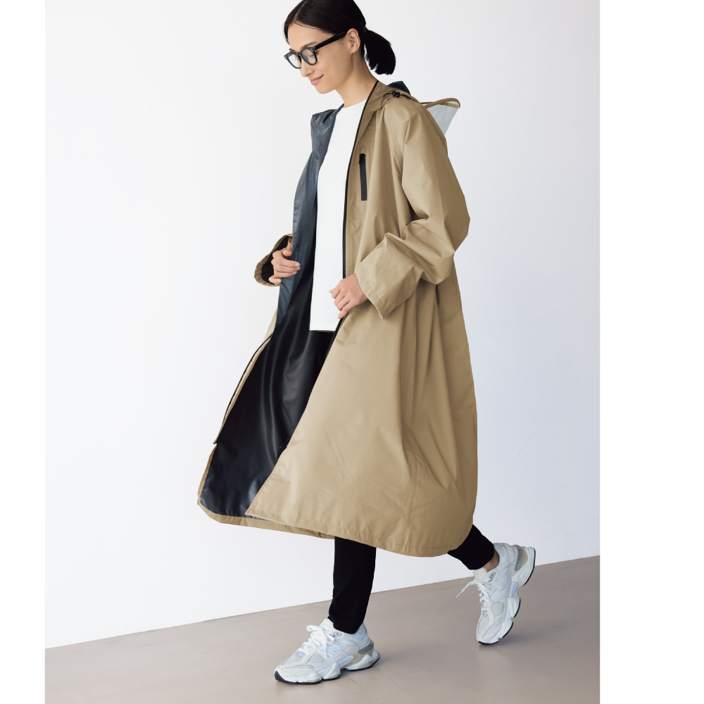 自転車を使う女性の声から生まれた防水レインコート レインコート 傘 レイングッズ M79603