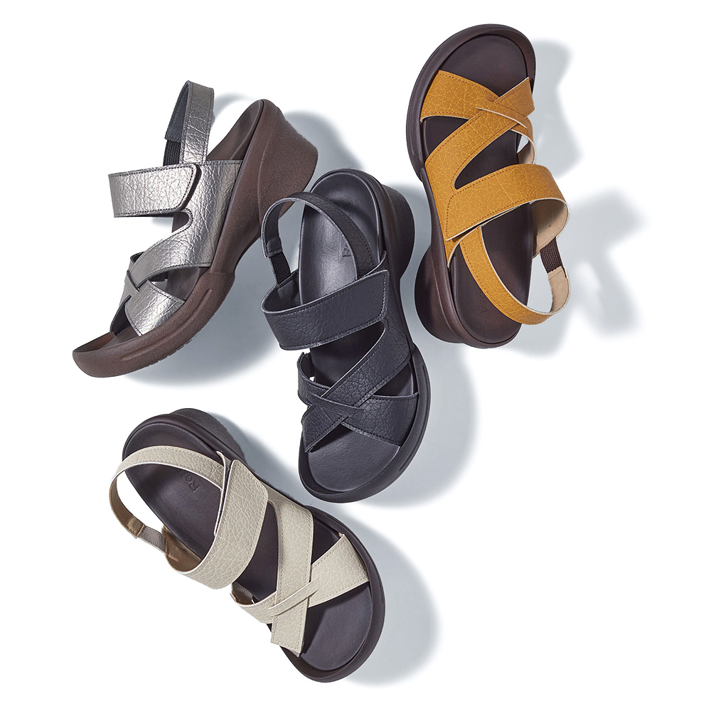 Re：getA/リゲッタ ウェッジクロスサンダル ディノスANAmall店