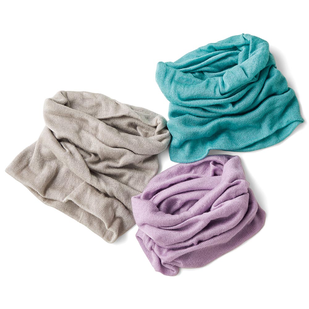 シルク100％起毛 UVネックカバー マフラー スヌード ストール スカーフ M24001